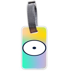 Illustrated Circle Round Polka Rainbow Luggage Tags (one Side)  by Mariart