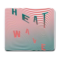 Heat Wave Chevron Waves Red Green Large Mousepads