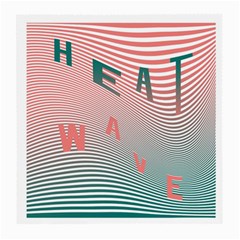 Heat Wave Chevron Waves Red Green Medium Glasses Cloth by Mariart