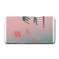 Heat Wave Chevron Waves Red Green Medium Bar Mats by Mariart