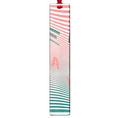 Heat Wave Chevron Waves Red Green Large Book Marks by Mariart