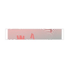 Heat Wave Chevron Waves Red Green Flano Scarf (mini) by Mariart