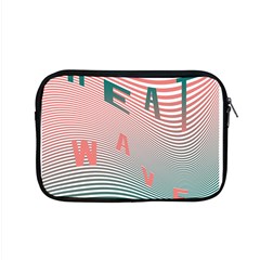 Heat Wave Chevron Waves Red Green Apple Macbook Pro 15  Zipper Case by Mariart