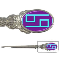 Illustrated Position Purple Blue Star Zodiac Letter Openers by Mariart