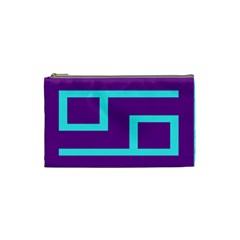 Illustrated Position Purple Blue Star Zodiac Cosmetic Bag (small)  by Mariart