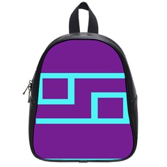 Illustrated Position Purple Blue Star Zodiac School Bags (small)  by Mariart