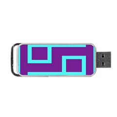 Illustrated Position Purple Blue Star Zodiac Portable Usb Flash (one Side) by Mariart