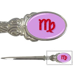 Illustrated Zodiac Purple Red Star Polka Letter Openers by Mariart