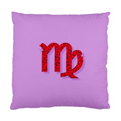 Illustrated Zodiac Purple Red Star Polka Standard Cushion Case (one Side) by Mariart