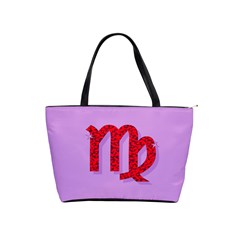 Illustrated Zodiac Purple Red Star Polka Shoulder Handbags by Mariart