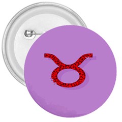 Illustrated Zodiac Purple Red Star Polka Circle 3  Buttons by Mariart