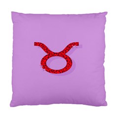 Illustrated Zodiac Purple Red Star Polka Circle Standard Cushion Case (one Side) by Mariart