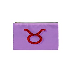 Illustrated Zodiac Purple Red Star Polka Circle Cosmetic Bag (small)  by Mariart