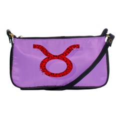 Illustrated Zodiac Purple Red Star Polka Circle Shoulder Clutch Bags by Mariart