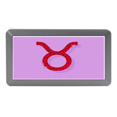 Illustrated Zodiac Purple Red Star Polka Circle Memory Card Reader (mini) by Mariart