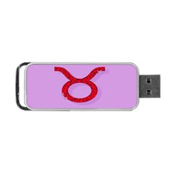 Illustrated Zodiac Purple Red Star Polka Circle Portable Usb Flash (one Side) by Mariart