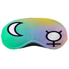 Illustrated Moon Circle Polka Dot Rainbow Sleeping Masks by Mariart