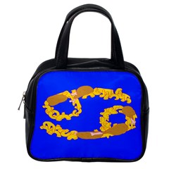 Illustrated 69 Blue Yellow Star Zodiac Classic Handbags (one Side) by Mariart