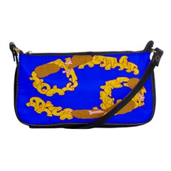 Illustrated 69 Blue Yellow Star Zodiac Shoulder Clutch Bags by Mariart