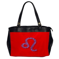 Illustrated Zodiac Red Purple Star Polka Dot Office Handbags by Mariart