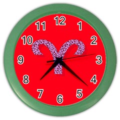 Illustrated Zodiac Red Star Purple Color Wall Clocks by Mariart