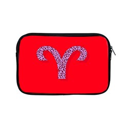 Illustrated Zodiac Red Star Purple Apple Macbook Pro 13  Zipper Case by Mariart