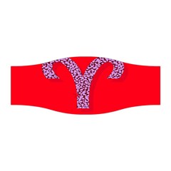 Illustrated Zodiac Red Star Purple Stretchable Headband