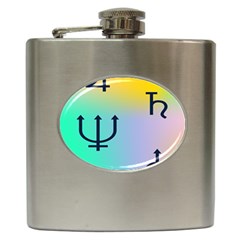 Illustrated Zodiac Star Hip Flask (6 Oz) by Mariart