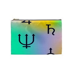 Illustrated Zodiac Star Cosmetic Bag (medium)  by Mariart