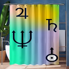 Illustrated Zodiac Star Shower Curtain 60  X 72  (medium)  by Mariart