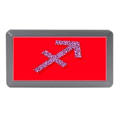 Illustrated Zodiac Star Red Purple Memory Card Reader (mini) by Mariart