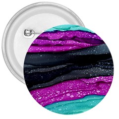 Green Pink Purple Black Stone 3  Buttons