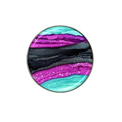 Green Pink Purple Black Stone Hat Clip Ball Marker by Mariart