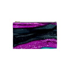 Green Pink Purple Black Stone Cosmetic Bag (small)  by Mariart