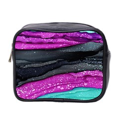 Green Pink Purple Black Stone Mini Toiletries Bag 2-side by Mariart