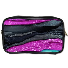 Green Pink Purple Black Stone Toiletries Bags 2-side by Mariart