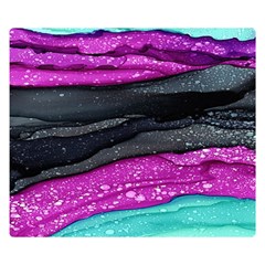 Green Pink Purple Black Stone Double Sided Flano Blanket (small)  by Mariart