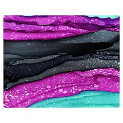 Green Pink Purple Black Stone Double Sided Flano Blanket (medium)  by Mariart