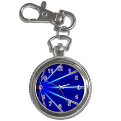 Light Neon Blue Key Chain Watches by Mariart