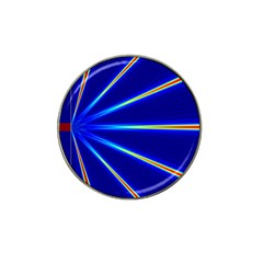 Light Neon Blue Hat Clip Ball Marker by Mariart