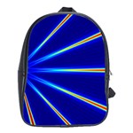 Light Neon Blue School Bags(Large)  Front