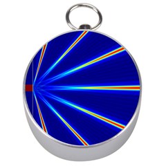 Light Neon Blue Silver Compasses by Mariart