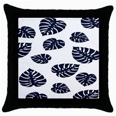 Leaf Summer Tech Throw Pillow Case (black) by Mariart