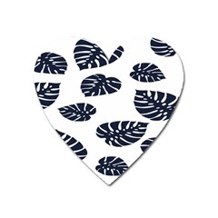 Leaf Summer Tech Heart Magnet by Mariart