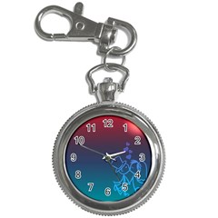 Love Valentine Kiss Purple Red Blue Romantic Key Chain Watches by Mariart