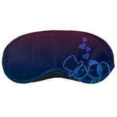 Love Valentine Kiss Purple Red Blue Romantic Sleeping Masks by Mariart