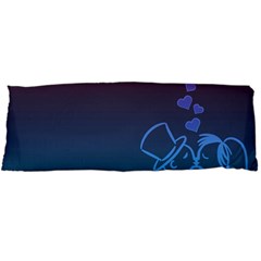 Love Valentine Kiss Purple Red Blue Romantic Body Pillow Case Dakimakura (two Sides) by Mariart