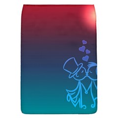 Love Valentine Kiss Purple Red Blue Romantic Flap Covers (l)  by Mariart