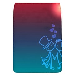 Love Valentine Kiss Purple Red Blue Romantic Flap Covers (s)  by Mariart