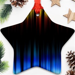 Light Orange Blue Ornament (Star)